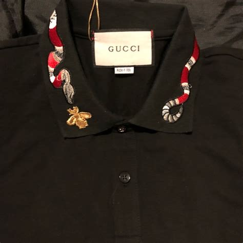 gucci snake collar shirt